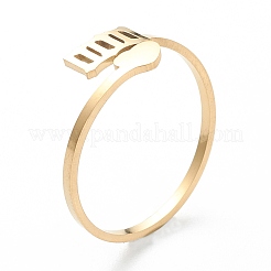 Ионное покрытие (ip) 201 манжетные кольца из нержавеющей стали&nbsp;RJEW-M136-01B-G