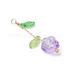 9шт прозрачные стеклянные подвески&nbsp;PALLOY-JF03971