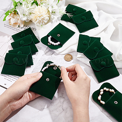 Бархатные мешочки с клапаном для украшений&nbsp;LS-TP-WH0007-11A