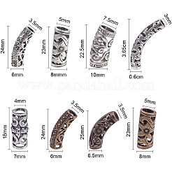 Сплавочные овальные бусины тибетского стиля &nbsp;TIBEB-NB0001-01