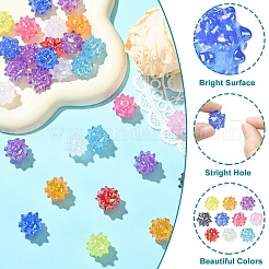 30 шт. непрозрачных акриловых бусин с покрытием AB&nbsp;JACR-YW0001-04