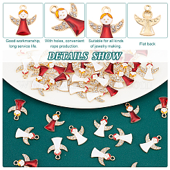 60шт 2 цвета сплава эмалевые подвески&nbsp;ENAM-DC0001-08