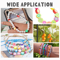 170 шт. 10 стиля фруктовых бусин из полимерной глины ручной работы&nbsp;CLAY-AR0001-33