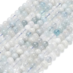 Природные Аквамарин бисер нитей&nbsp;G-F826-B01-6mm