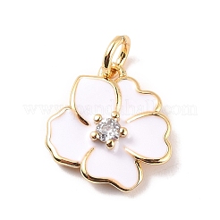 Стойки обшивки латунь микро проложить кубическую прелесть диоксида циркония&nbsp;KK-B054-04G