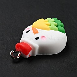 Рождественские подвески из непрозрачной смолы RESI-G043-B02