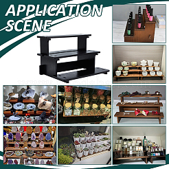 1 пакет 3-х уровневые деревянные подставки для косметики&nbsp;ODIS-PH0002-02