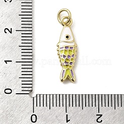 Латунь эмаль подвески&nbsp;KK-A266-39G-01