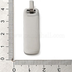 Подвески-бирки прямоугольные из нержавеющей стали 304 с зеркальной полировкой&nbsp;STAS-H317-09P