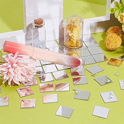 300 шт. квадратная акриловая самоклеящаяся акриловая мозаичная плитка&nbsp;AJEW-PH0011-54