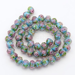 Ручной работы золотые песочные бусины ручной работы LAMP-L003-A-07