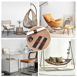 20 комплект войлочных мебельных накладок с застежками-липучками для стула-сани&nbsp;FIND-BC0003-12