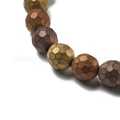 Нити немагнитных синтетических гематитовых бусин с вакуумным покрытием pvd&nbsp;G-F682-01A