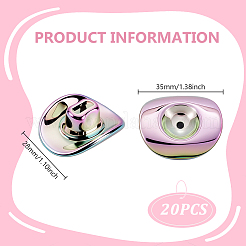 20шт акриловые бусины с УФ-покрытием&nbsp;SACR-GA0001-09