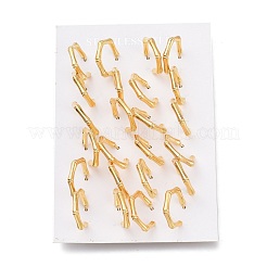 Серьги-полукольца из нержавеющей стали 304&nbsp;X-EJEW-H100-10G