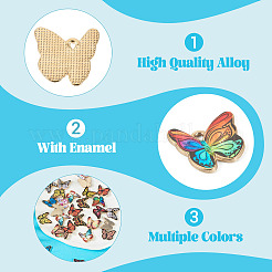 48шт 12 цвета сплава эмалевые подвески&nbsp;FIND-TA0007-97