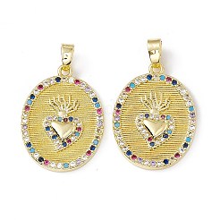 Латунные микро проложить кубического циркония подвески&nbsp;KK-E068-VC043