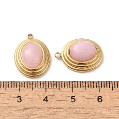 Природного розового кварца подвески STAS-L025-006G-01