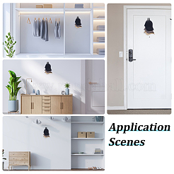 2 шт. настенная стойка для хранения бейсболок из ПВХ&nbsp;AJEW-ME0002-47B