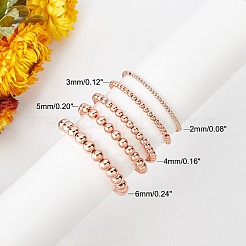 300 шт. латунные бусины 5-х размеров&nbsp;KK-PH0001-73RG-WH