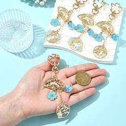 Подвесные брелки из сплава эмали&nbsp;HJEW-FS00049-02