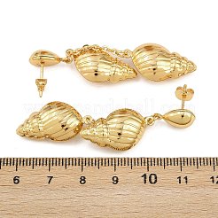 Серьги-гвоздики из нержавеющей стали 304&nbsp;EJEW-P325-05H-G