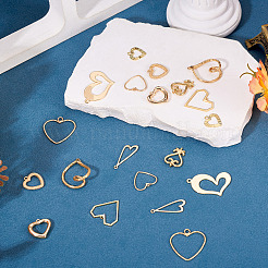 20шт 10 стиля латунные подвески&nbsp;KK-TA0002-51