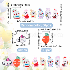 200шт мультяшные бусины ручной работы из полимерной глины&nbsp;CLAY-SP0001-04