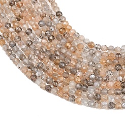 Натуральный черный лунный камень бисер пряди&nbsp;G-B175-D03-2mm