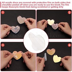 40 шт. 8 стиля акриловые лазерные подвески&nbsp;OACR-CJ0001-42