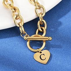 Браслеты с подвесками из нержавеющей стали 304 золотистого цвета&nbsp;LS-NJEW-K284-01G-C