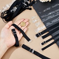 20 пара 4-х стилей силиконовых и термополиуретановых регулируемых бретелей для бюстгальтера&nbsp;FIND-FH0016-75