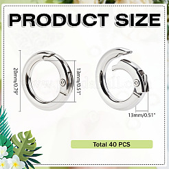 40 шт. пружинные кольца из цинкового сплава&nbsp;FIND-ME0002-11