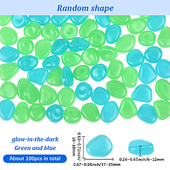 100 шт. светящиеся смоляные бусины для украшения витрины&nbsp;RESI-SP0001-47E