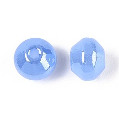 Непрозрачные цветные стеклянные бусины&nbsp;SEED-N007-34I