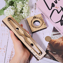 Форма для высечки кожи из дерева и углеродистой стали&nbsp;DIY-WH0622-221D