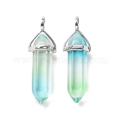 Ограненные стеклянные подвески&nbsp;KK-E282-01P-02