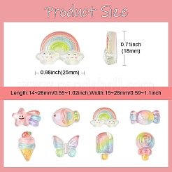 Кабошоны из прозрачной смолы&nbsp;RESI-CJ0004-79