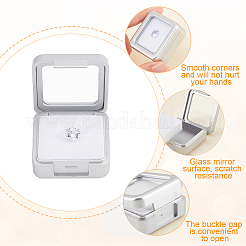 Пластиковые свободные коробки для демонстрации драгоценных камней с бриллиантами&nbsp;CON-WH0094-13A