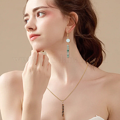 16 шт. 8 стиля подвески из натуральных смешанных драгоценных камней и гальванизированного синтетического немагнитного гематита heishi&nbsp;PALLOY-GA00027