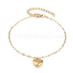 Браслеты с подвесками из нержавеющей стали 304&nbsp;BJEW-H210-01G