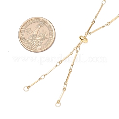 Изготовление ожерелий из плоской цепочки из нержавеющей стали 304&nbsp;AJEW-JB01349-01