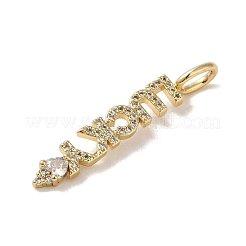 Латунные микро проложить кубического циркония подвески&nbsp;KK-C058-13G