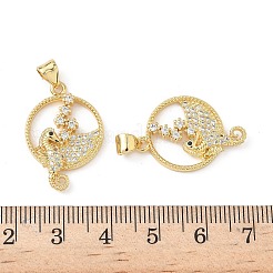 Латунные микро проложить кубического циркония подвески&nbsp;KK-S337-03G