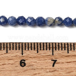 Природный содалит бисер нитей&nbsp;G-L653-B02-3mm-01
