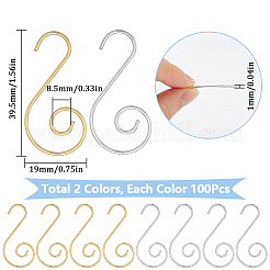 200 шт. 2-х цветные железные застежки-крючки&nbsp;FIND-SP0002-32