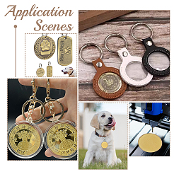 14 шт. железные пустые памятные монеты&nbsp;AJEW-WR0002-91