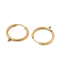 Фурнитура для сережек-колец Huggie Hoop из нержавеющей стали 304&nbsp;STAS-C161-03G