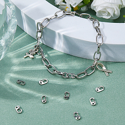 10 шт. нержавеющая сталь защелкивающийся брелок с застежкой-защелкой&nbsp;FIND-HS0001-70