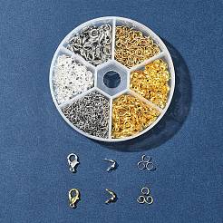 Наборы для самостоятельного изготовления застежек-карабинов из цинкового сплава&nbsp;DIY-FS0006-92